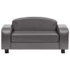 Dog Sofa Gray 31.5"x19.7"x15.7" Faux Leather