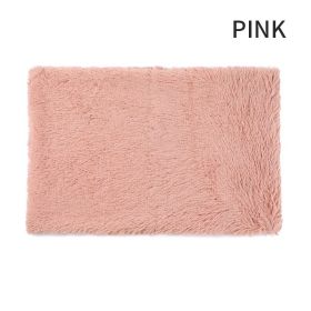Dog Bed And Extra Matching Cover Sheet Dog Crate Pad Ultra Soft Dog Bed Mat Washable Pet Kennel Bed With Non-Slip Bottom Fluffy Plush Sleeping Mat For (Color: pink, size: s)